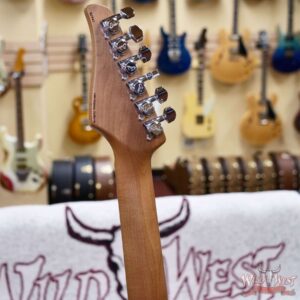 Suhr Custom Modern HSH Flame Top Genuine Mahogany Body Roasted Maple Neck Satin Honey Burst 7.70 LBS - Image 10