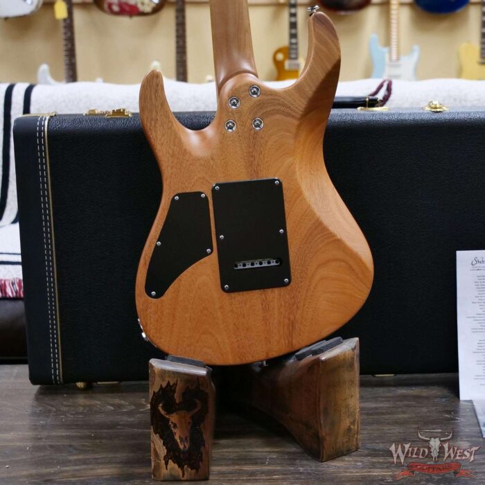 Suhr Custom Modern HSH Flame Top Genuine Mahogany Body Roasted Maple Neck Satin Honey Burst 7.70 LBS - Image 11