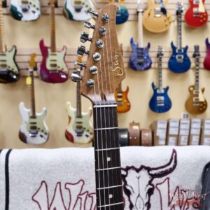 Suhr Custom Classic S Antique HSS Roasted 5A Birdseye Maple Neck with Rosewood Fingerboard Olympic White 7.95 lbs - Image 7