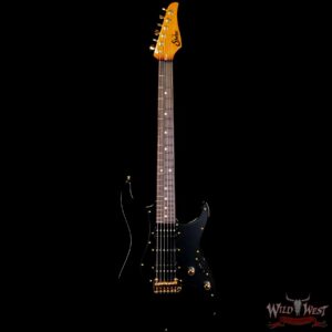 Suhr Custom Roasted Swamp Ash Standard HSH Indian Rosewood Fingerboard with Roasted Maple Neck Black - Image 3