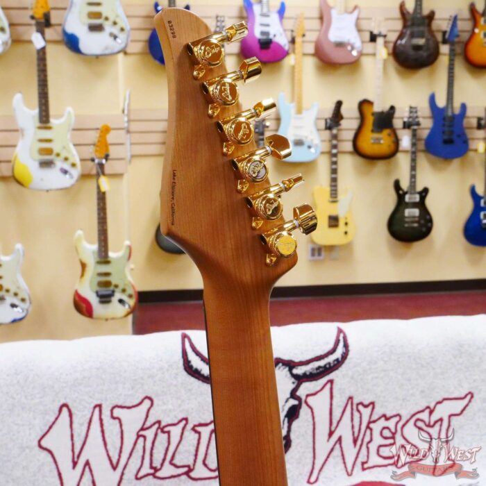 Suhr Custom Roasted Swamp Ash Standard HSH Indian Rosewood Fingerboard with Roasted Maple Neck Black - Image 10