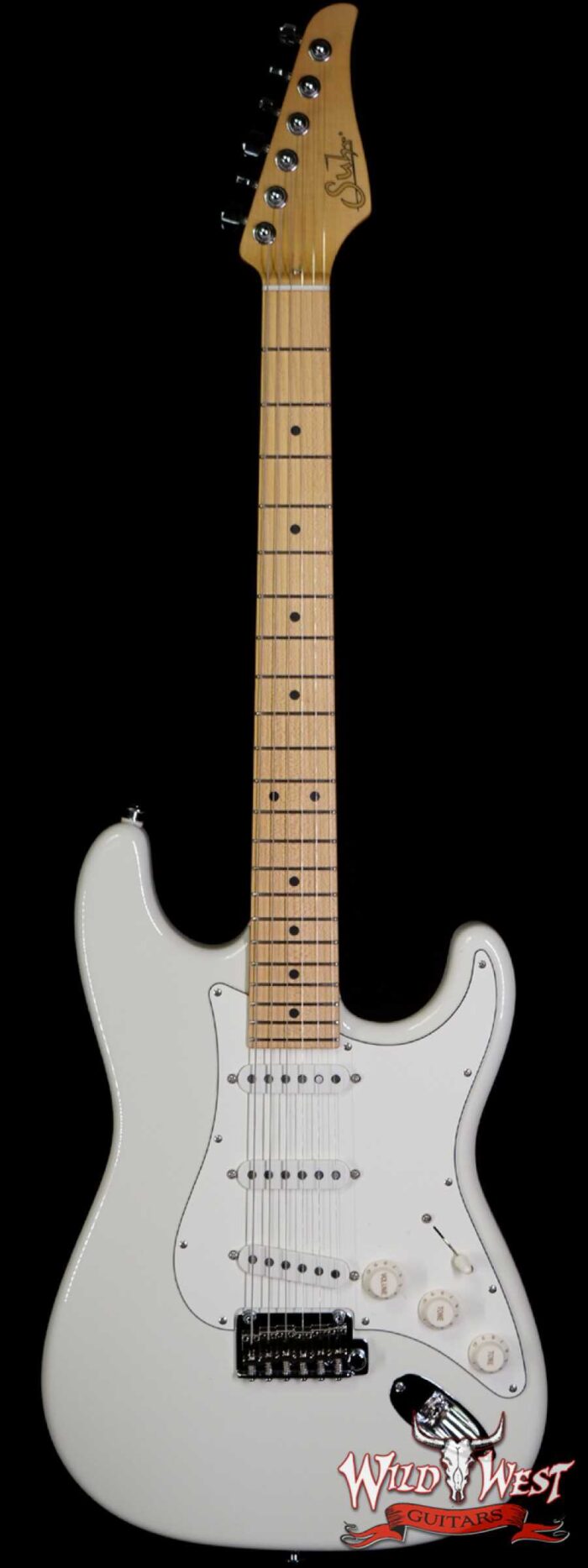 Suhr Classic S SSS Quater-Sawn Maple Neck Olympic White - Image 1