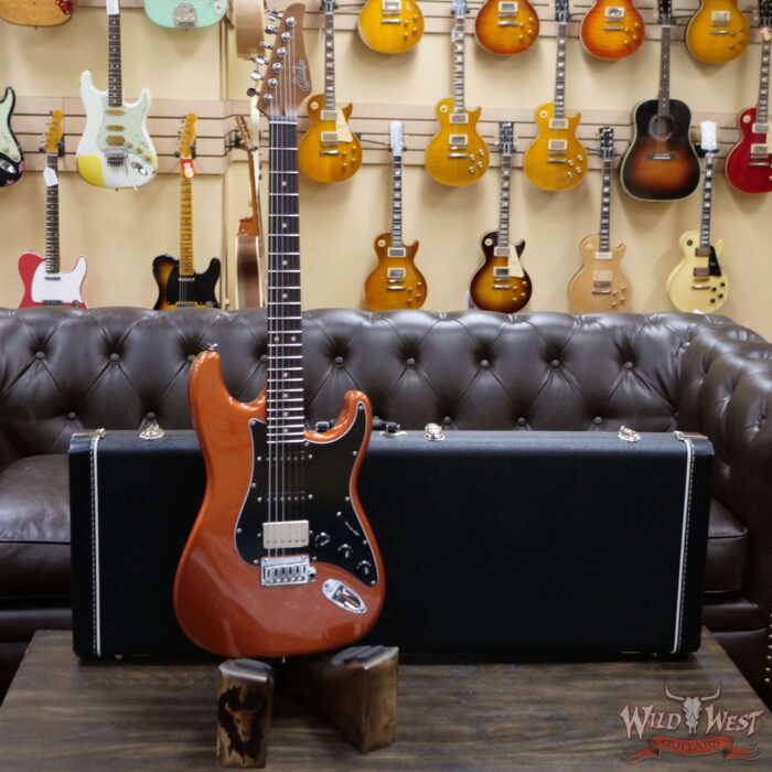 Suhr 2020 Limited Edition Classic S HSS Metallic Copper Firemist Roasted Flame Neck with Indian Rosewood Board - Image 6