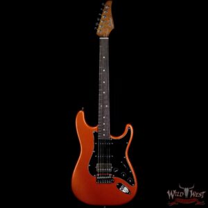 Suhr 2020 Limited Edition Classic S HSS Metallic Copper Firemist Roasted Flame Neck with Indian Rosewood Board - Image 3