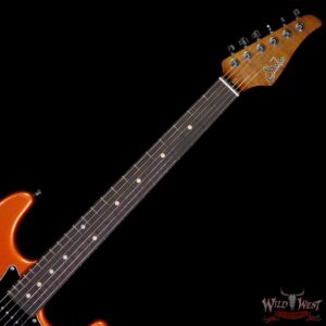 Suhr 2020 Limited Edition Classic S HSS Metallic Copper Firemist Roasted Flame Neck with Indian Rosewood Board - Image 4