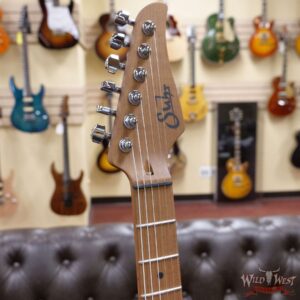 Suhr Andy Wood Signature Modern T SS T24 Swamp Ash Roasted Maple War Black - Image 7