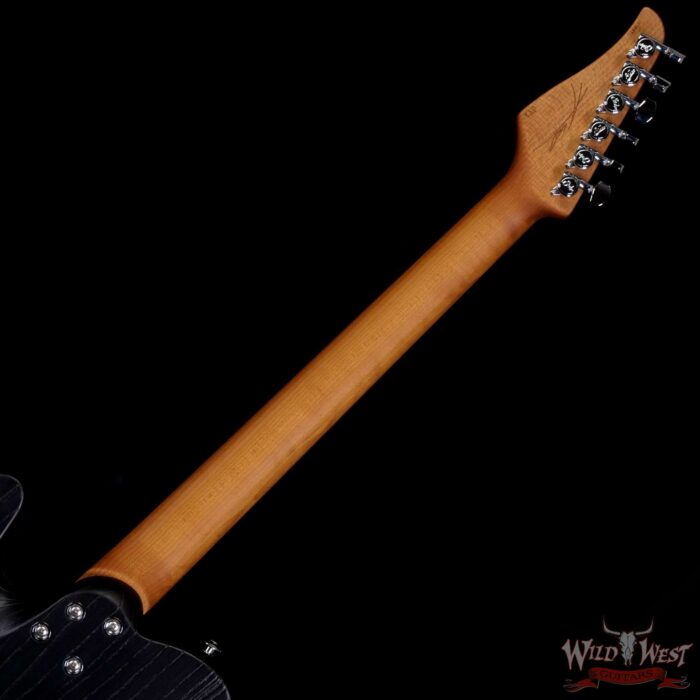 Suhr Andy Wood Signature Modern T SS T24 Swamp Ash Roasted Maple War Black - Image 5