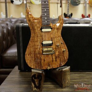 Suhr Carve Top Standard HH Spalted Maple Top with Indian Rosewood Board Natural - Image 11