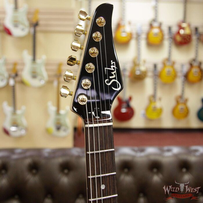 Suhr Carve Top Standard HH Spalted Maple Top with Indian Rosewood Board Natural - Image 10