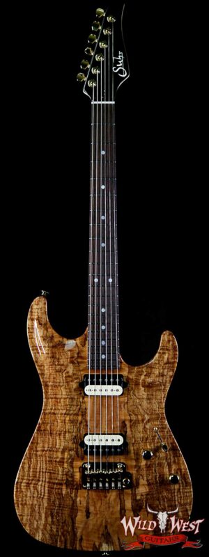 Suhr Carve Top Standard HH Spalted Maple Top with Indian Rosewood Board Natural