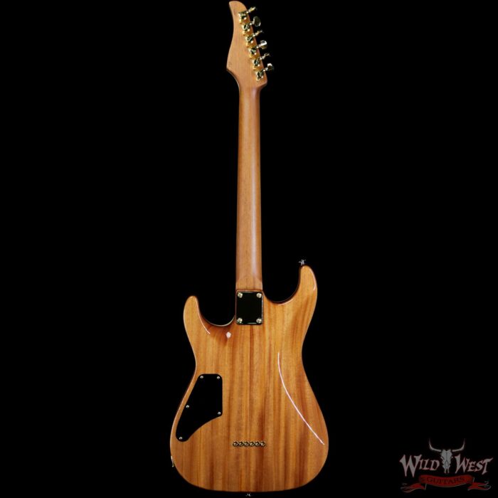Suhr Custom Carve Top Standard Quilt Maple Top Indian Rosewood Satin Neck String-Thru Trans Purple - Image 5