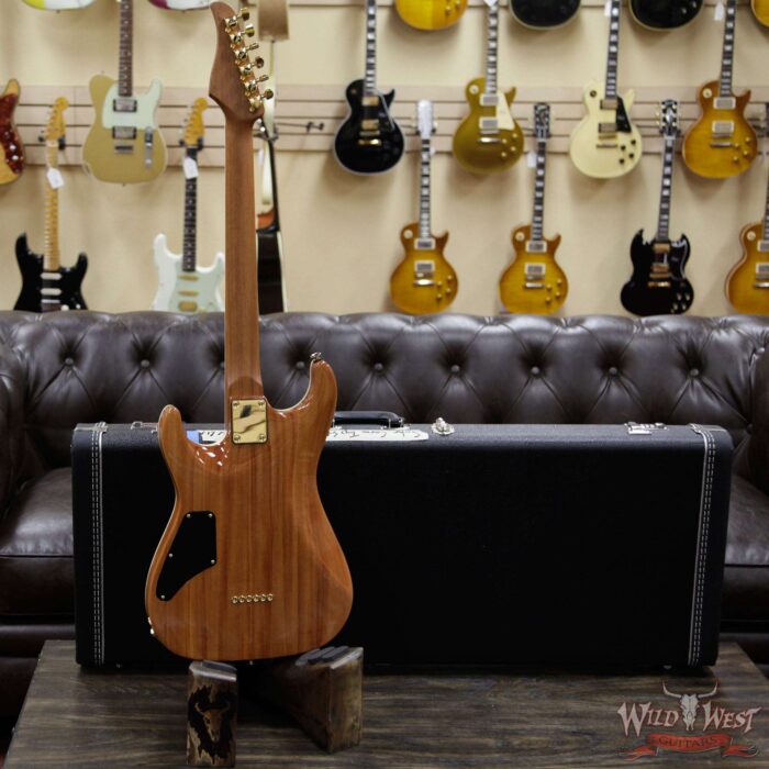 Suhr Custom Carve Top Standard Quilt Maple Top Indian Rosewood Satin Neck String-Thru Trans Purple - Image 11