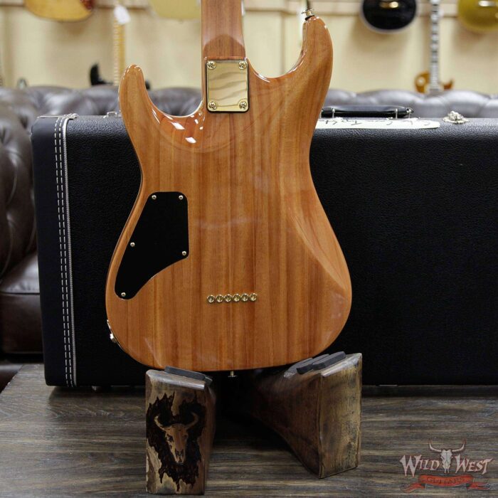 Suhr Custom Carve Top Standard Quilt Maple Top Indian Rosewood Satin Neck String-Thru Trans Purple - Image 13