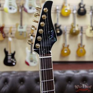 Suhr Custom Carve Top Standard Quilt Maple Top Indian Rosewood Satin Neck String-Thru Trans Purple - Image 9