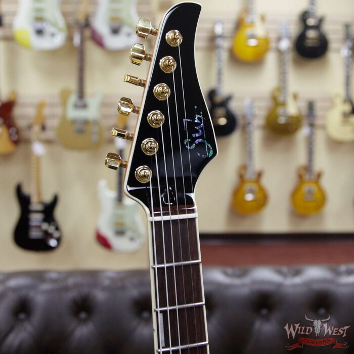 Suhr Custom Carve Top Standard Quilt Maple Top Indian Rosewood Satin Neck String-Thru Trans Purple - Image 9