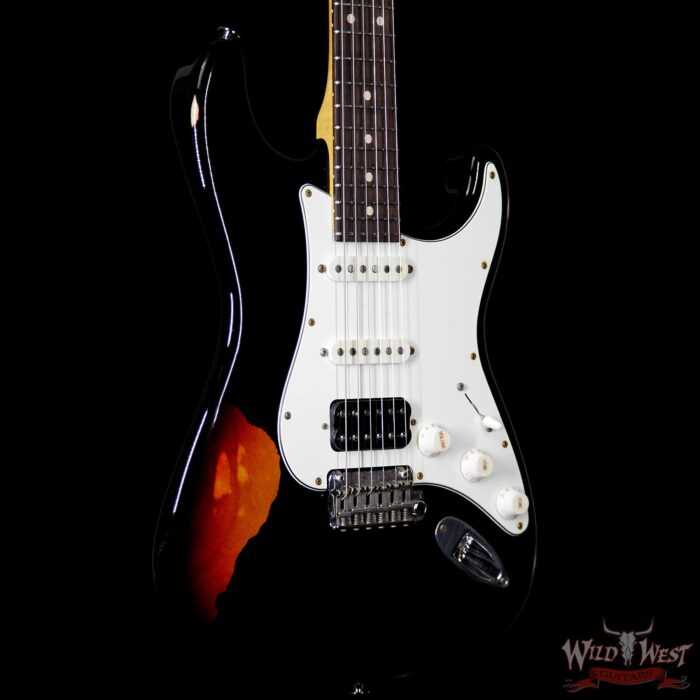 Suhr Limited Classic Antique Pro HSS Rosewood Fretboard Black over 3 Tone Burst - Image 4