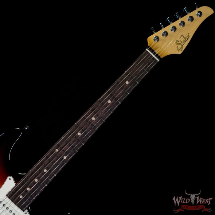 Suhr Classic S HSS Quater-Sawn Maple Neck with Indian Rosewood 3 Tone Burst - Image 4