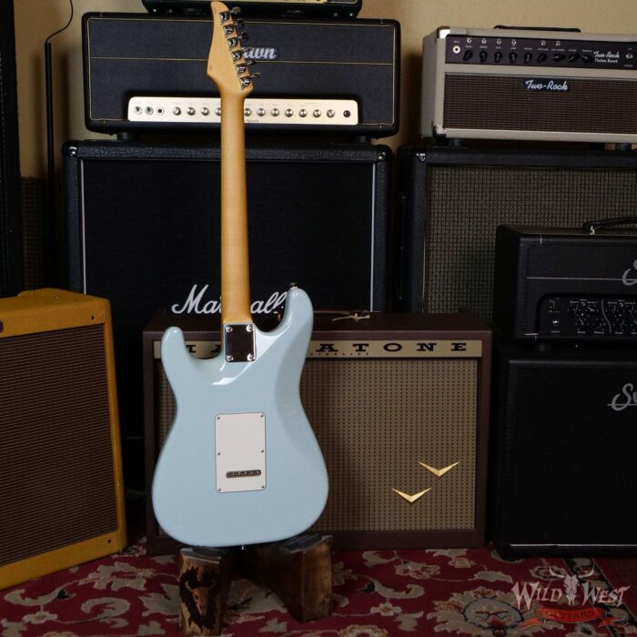 Suhr Classic S HSS Quater-Sawn Maple Neck with Indian Rosewood Sonic Blue - Image 9
