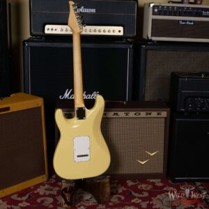 Suhr Classic S SSS Quater-Sawn Maple Neck Vintage Yellow - Image 9