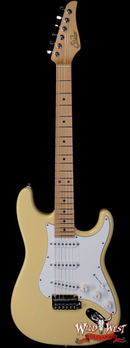 Suhr Classic S SSS Quater-Sawn Maple Neck Vintage Yellow