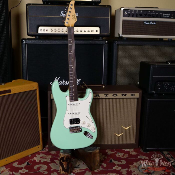 Suhr Classic S HSS Quater-Sawn Maple Neck with Indian Rosewood Surf Green - Image 6