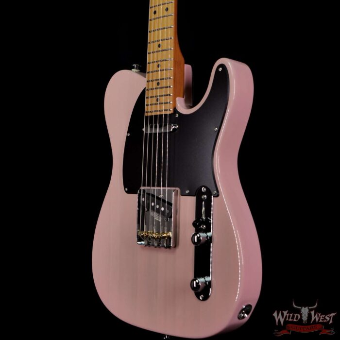2021 Suhr Limited Edition Classic T Paulownia Trans Shell Pink 5.80 LBS - Image 2