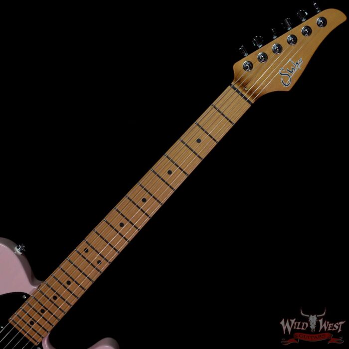 2021 Suhr Limited Edition Classic T Paulownia Trans Shell Pink 5.80 LBS - Image 4