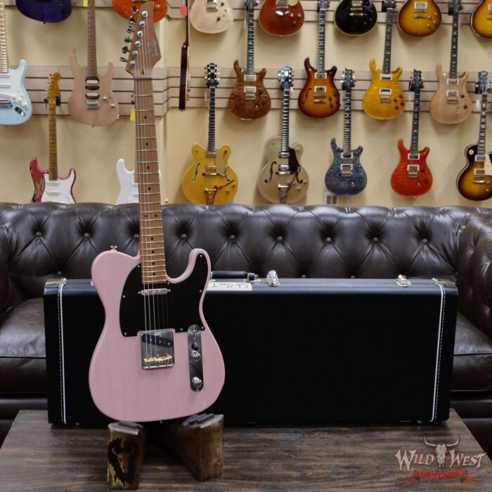 2021 Suhr Limited Edition Classic T Paulownia Trans Shell Pink 5.80 LBS - Image 6