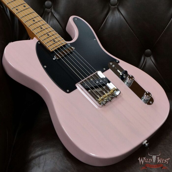 2021 Suhr Limited Edition Classic T Paulownia Trans Shell Pink 5.80 LBS - Image 8