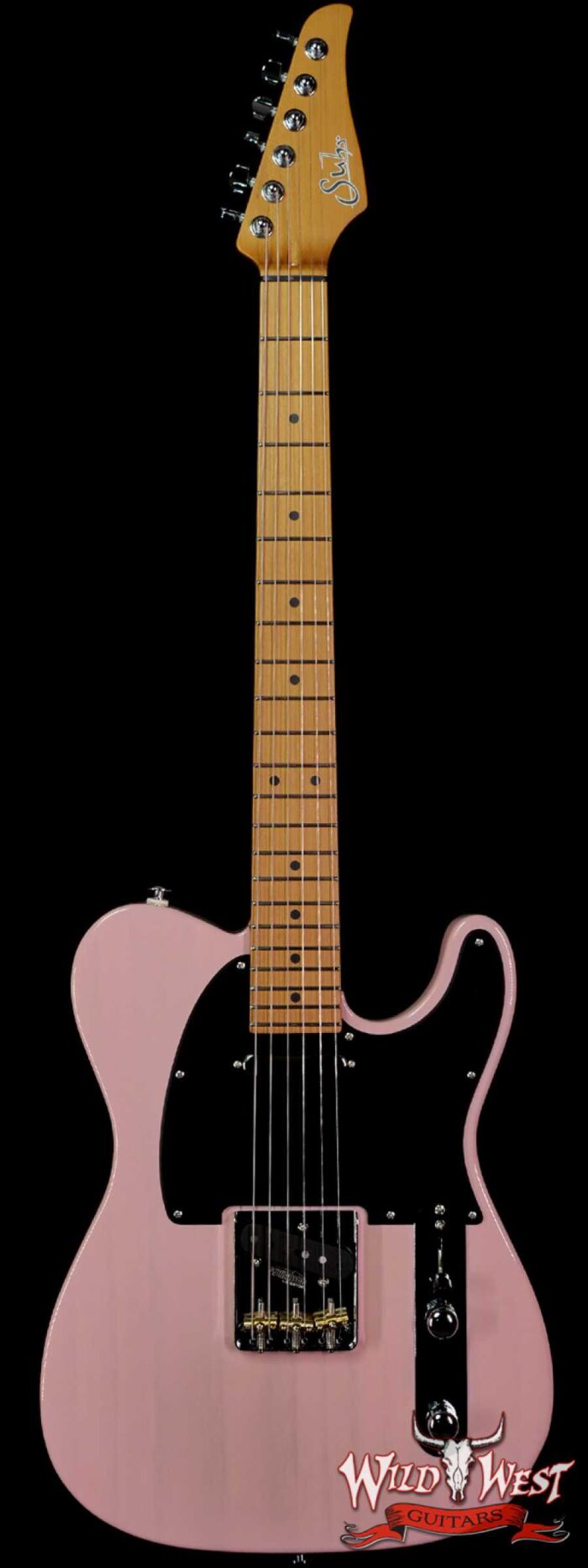 2021 Suhr Limited Edition Classic T Paulownia Trans Shell Pink 5.80 LBS - Image 1