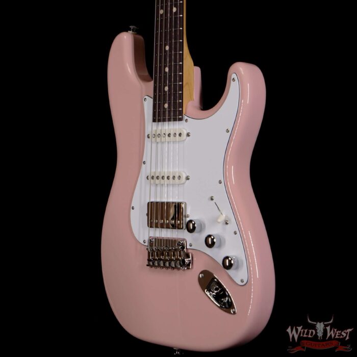 Suhr Custom Classic S HSS Rosewood Fingerboard Matching Color Headstock Shell Pink - Image 2