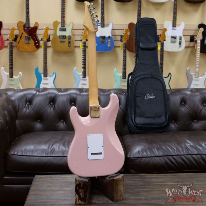 Suhr Custom Classic S HSS Rosewood Fingerboard Matching Color Headstock Shell Pink - Image 9