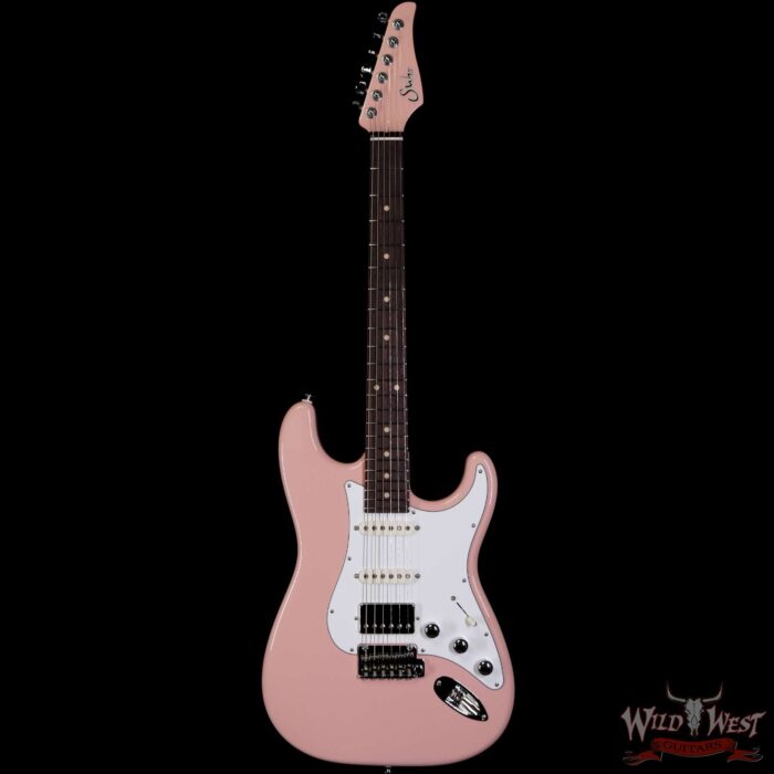 Suhr Custom Classic S HSS Rosewood Fingerboard Matching Color Headstock Shell Pink - Image 3