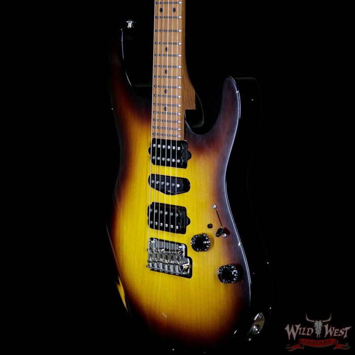 Suhr Custom Modern Antique HSH 2 Tone Tobacco Burst with Blower Switch - Image 2
