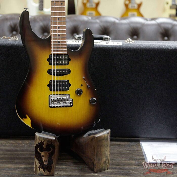 Suhr Custom Modern Antique HSH 2 Tone Tobacco Burst with Blower Switch - Image 12