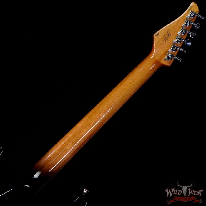 Suhr Custom Modern Set Neck HSH Flame Maple Top Indian Rosewood Fingerboard Trans Teal w/ Blower Switch - Image 5
