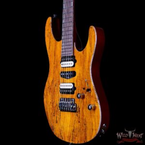 Suhr Custom Modern Set Neck HSH Spalted Maple Top Indian Rosewood Fingerboard with Blower Switch Trans Caramel - Image 2