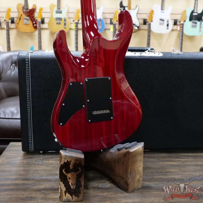 Suhr Custom Modern Set Neck HSH Spalted Maple Top Indian Rosewood Fingerboard with Blower Switch Trans Caramel - Image 11
