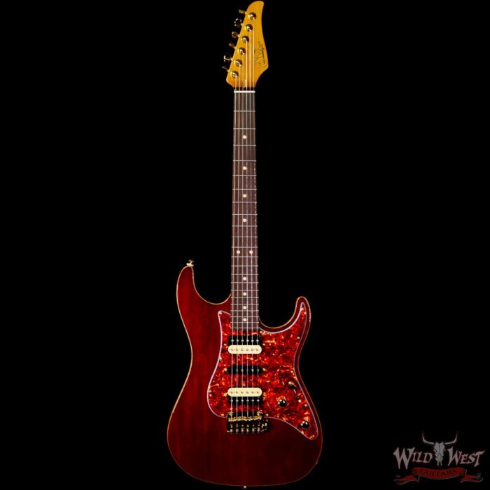 Suhr Custom White Limba Standard HSH Roasted Maple Neck with Rosewood Board Trans Brown - Image 3