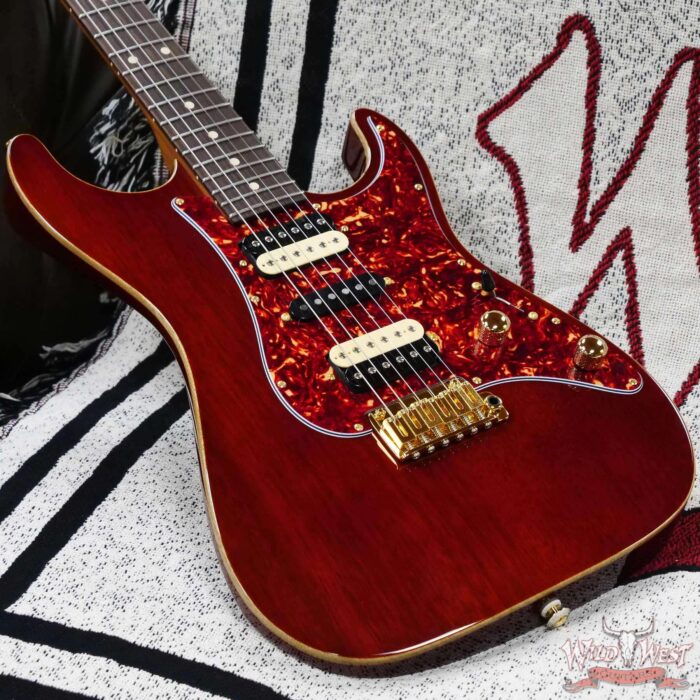 Suhr Custom White Limba Standard HSH Roasted Maple Neck with Rosewood Board Trans Brown - Image 8