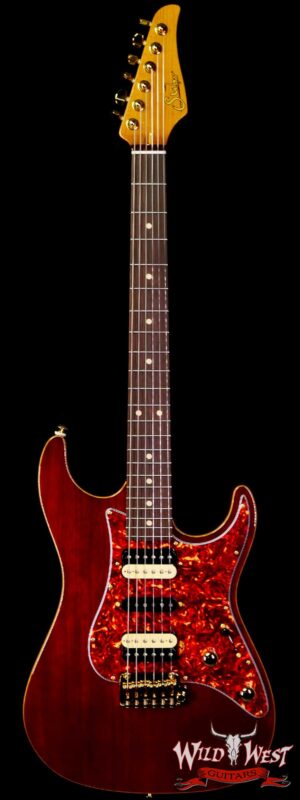 Suhr Custom White Limba Standard HSH Roasted Maple Neck with Rosewood Board Trans Brown