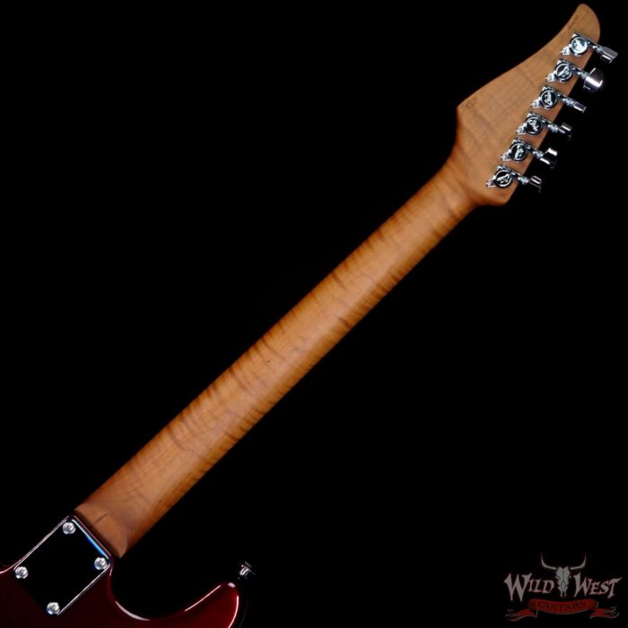 Suhr 2020 Limited Edition Classic S HSS Metallic Brandywine Roasted Flame Neck with Indian Rosewood Board - Image 4