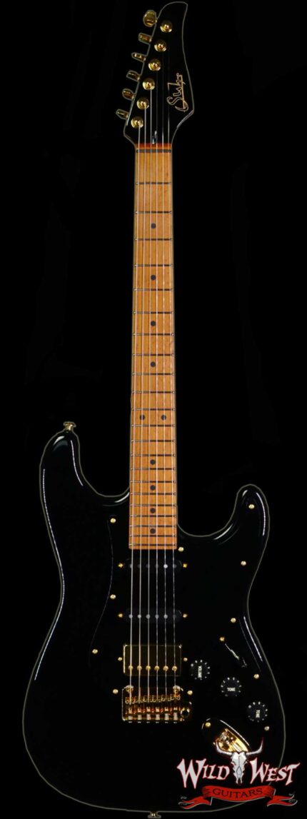 Suhr Mateus Asato Signature Series Guitar Classic S HSS 3A Roasted Birdseye Maple Black Gloss