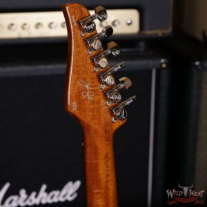 Suhr Custom Modern Set Neck HSH Flame Maple Top Indian Rosewood Fingerboard with Blower Switch Bahama Blue - Image 10