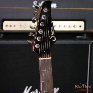 Suhr Custom Modern Set Neck HSH Flame Maple Top Indian Rosewood Fingerboard with Blower Switch Bahama Blue - Image 7
