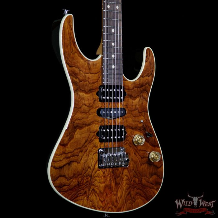 Suhr Modern HSH Guatamalan Rosewood Top Basswood Body Roasted Birdseye Maple Neck Natural - Image 4