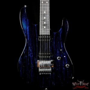 Suhr Modern Alder HH Floyd Ebony Fretboard Blue Sparkle Drip - Image 3