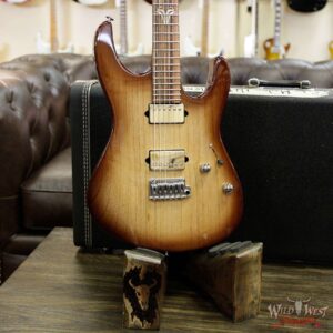 Suhr Modern Swamp Ash HH Pau Ferro Neck with Macassar Ebony Fretboard Natural Burst - Image 14