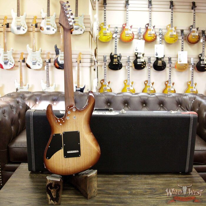 Suhr Modern Swamp Ash HH Pau Ferro Neck with Macassar Ebony Fretboard Natural Burst - Image 15
