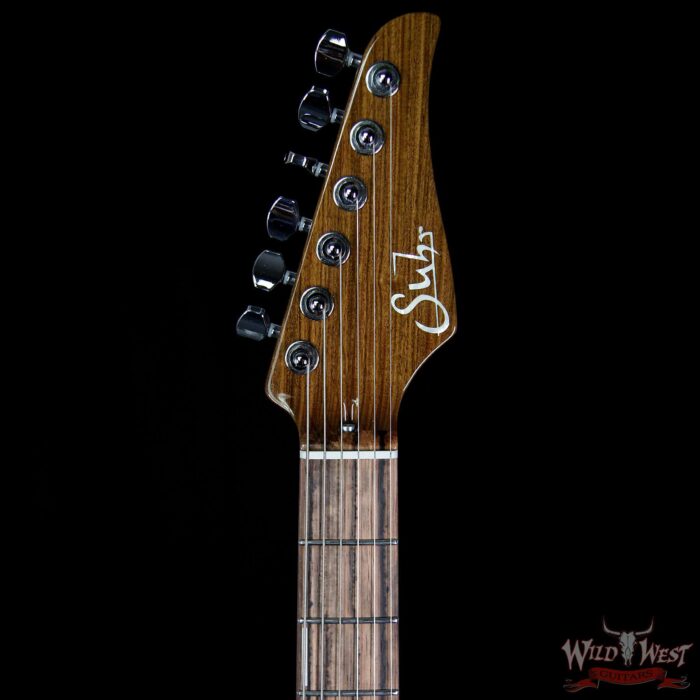 Suhr Modern Swamp Ash HH Pau Ferro Neck with Macassar Ebony Fretboard Natural Burst - Image 8